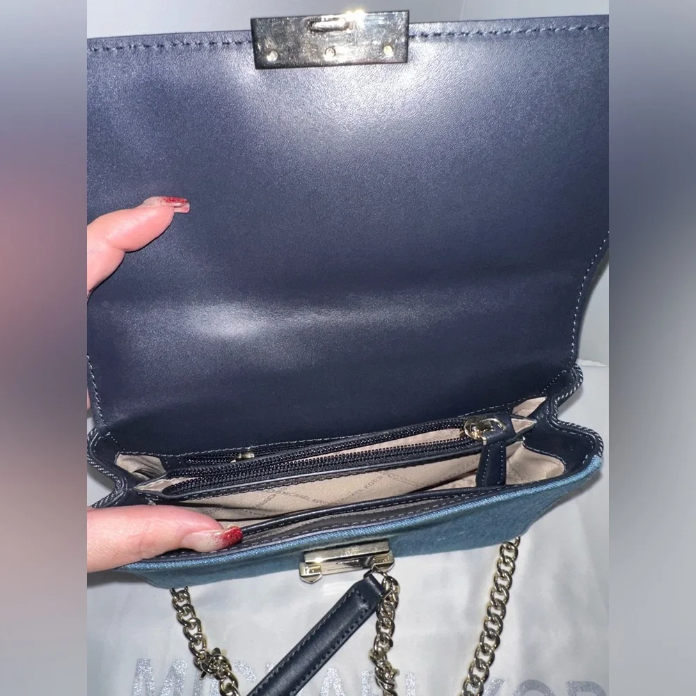 Michael Kors Sloan Small Denim crossbody! - Picture 7 of 9